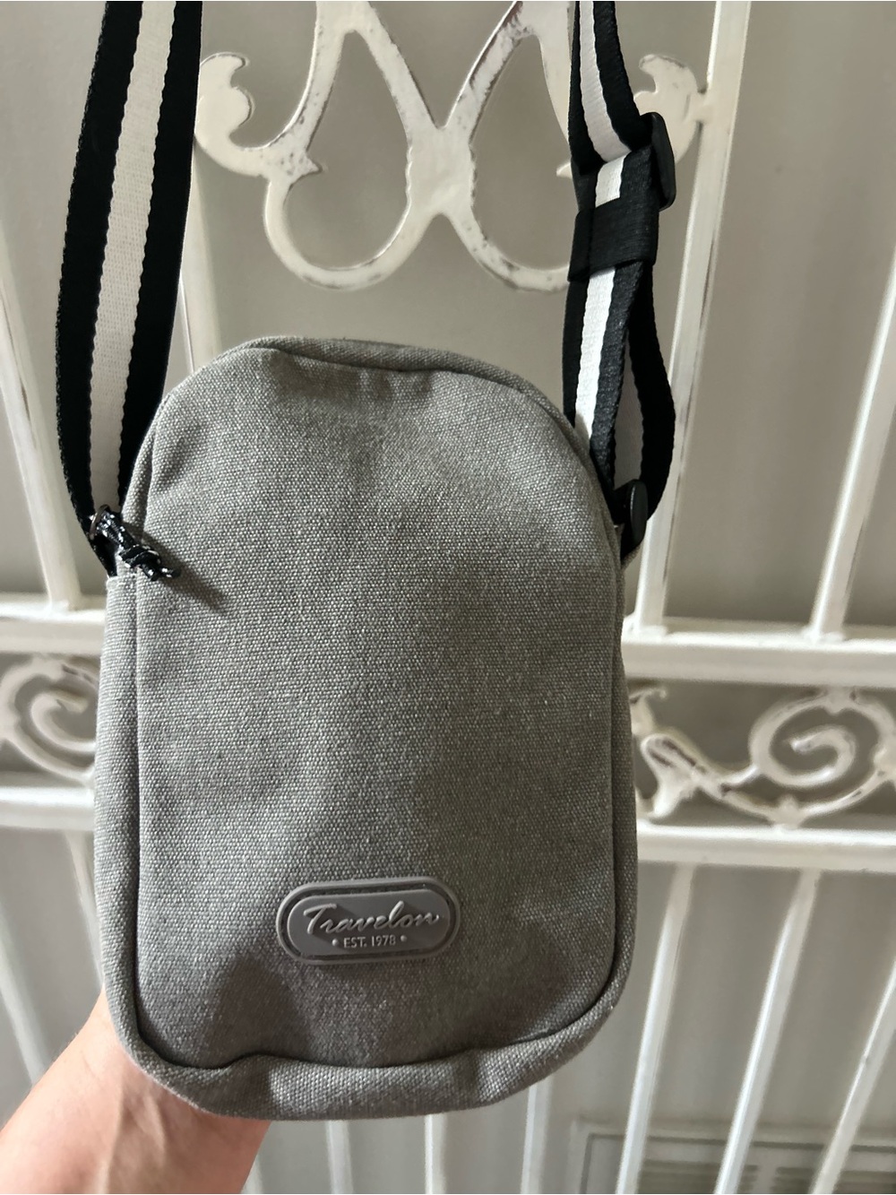 Travelon Gray RFID Phone Crossbody Travel Bag
